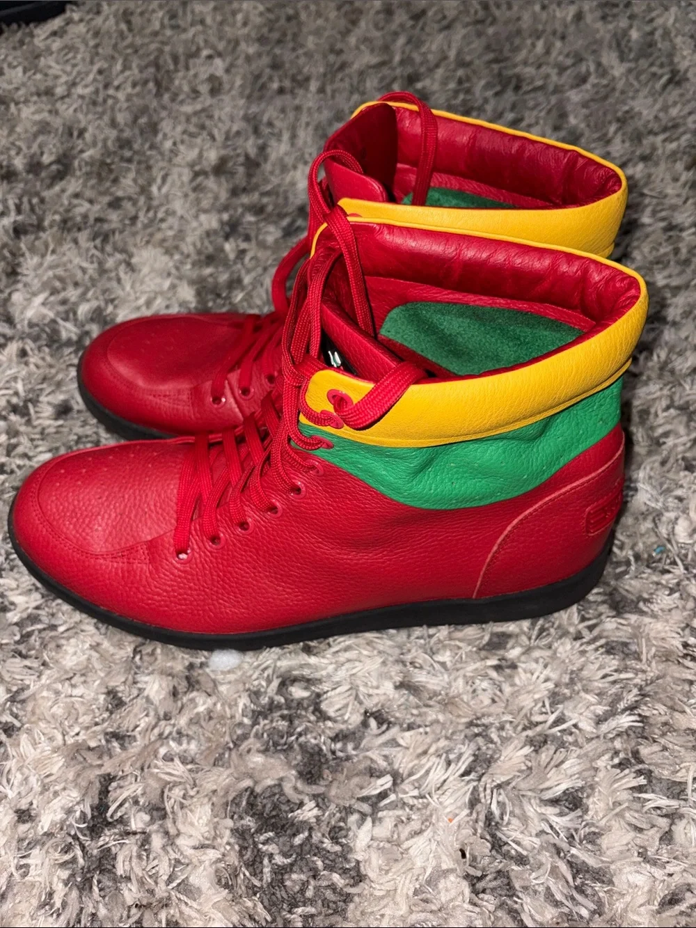 Travel Fox Men’s Classic 900s Series Leather Shoes Multi Rd/grn/ Size 48